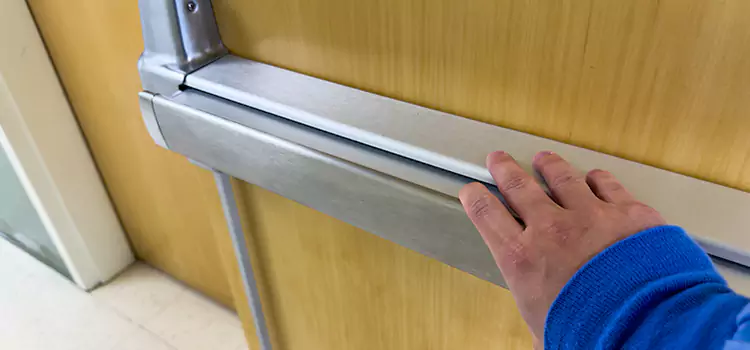 Installing a Push Bar on a Door Beloit